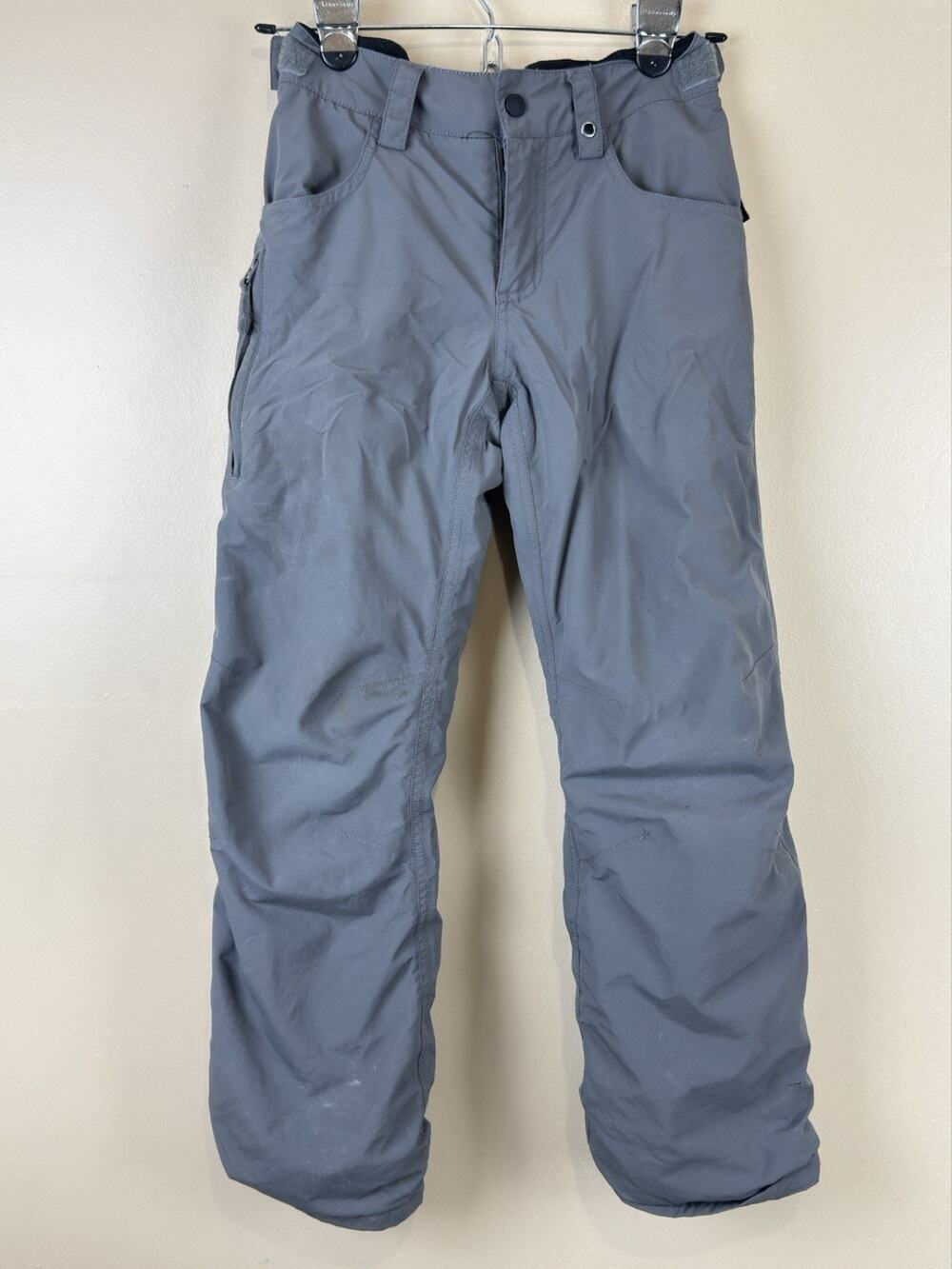 Burton Dryride Boys Size M Gray Snowboard Ski Pants Insulated Waterproof Winter